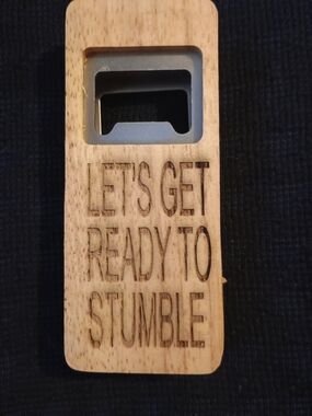 Wooden Bottle Opener Phone Stand Case - Natural Wood